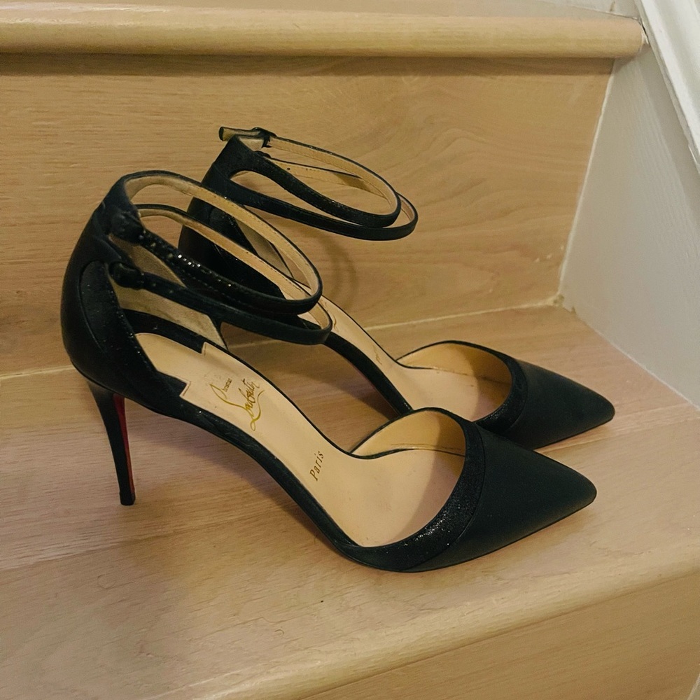 Christian Louboutin rare stiletto with double ankle strap